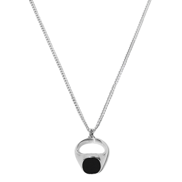 Promise Onyx Ring Necklace